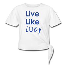 Load image into Gallery viewer, Women's Knotted T-Shirt - white