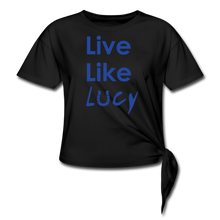 Load image into Gallery viewer, Women's Knotted T-Shirt - black