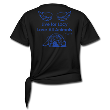 Load image into Gallery viewer, Women's Knotted T-Shirt - black