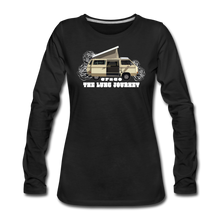 Load image into Gallery viewer, Women's Premium Slim Fit Long Sleeve T-Shirt - black