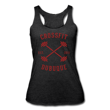 Load image into Gallery viewer, Women’s Tri-Blend Racerback Tank - heather black