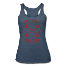 Load image into Gallery viewer, Women’s Tri-Blend Racerback Tank - heather navy