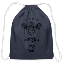 Load image into Gallery viewer, Cotton Drawstring Bag - navy